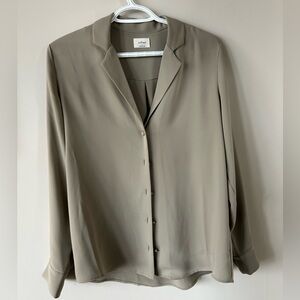 Wilfred Taupe Button-Down Shirt